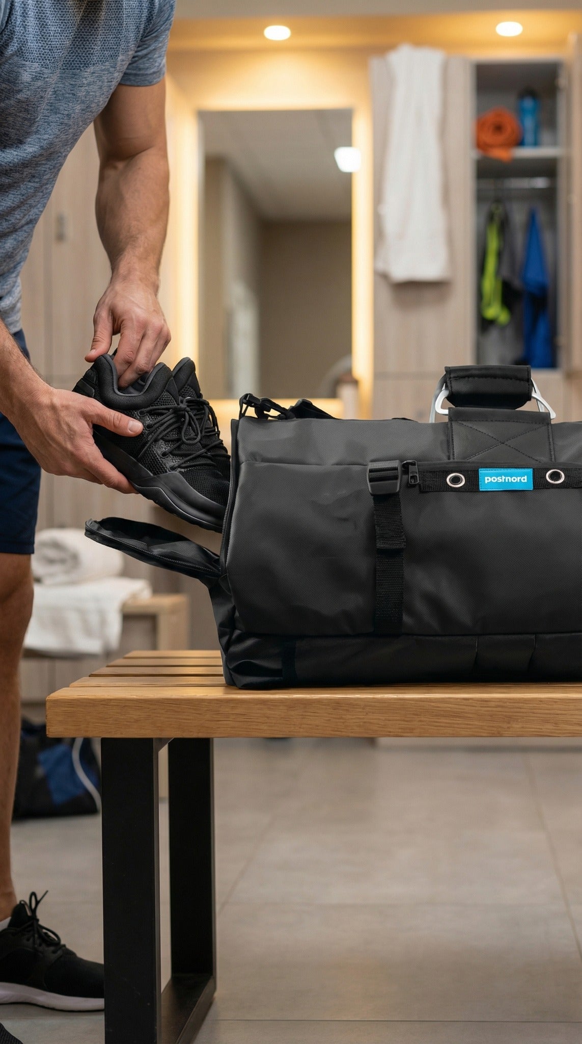 Versatile Black 3 Way Convertible Duffel Bag 36L – Handbag, Backpack & Shoulder Carry