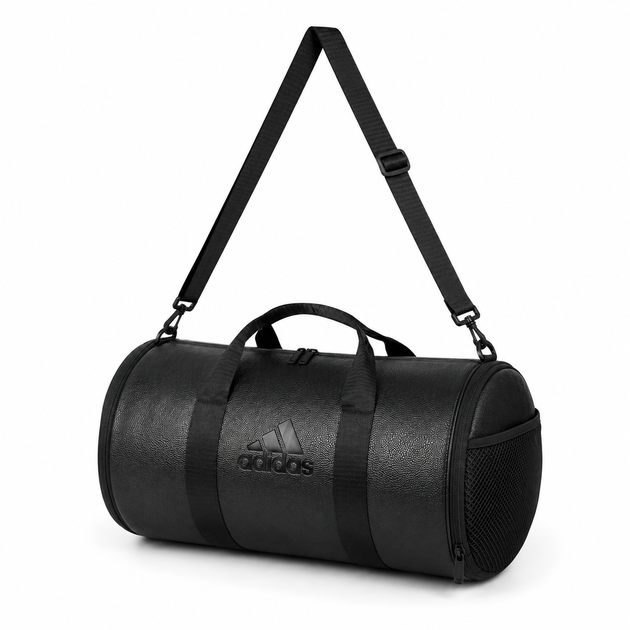 Black Stylish Mini PU Leather Duffle Bag