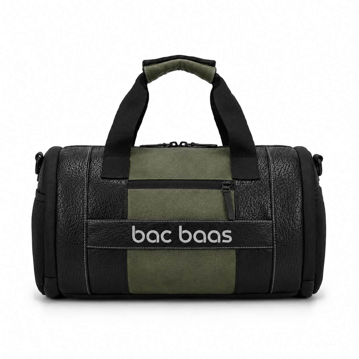 PU Gym Bag with Shoe Compartment Green