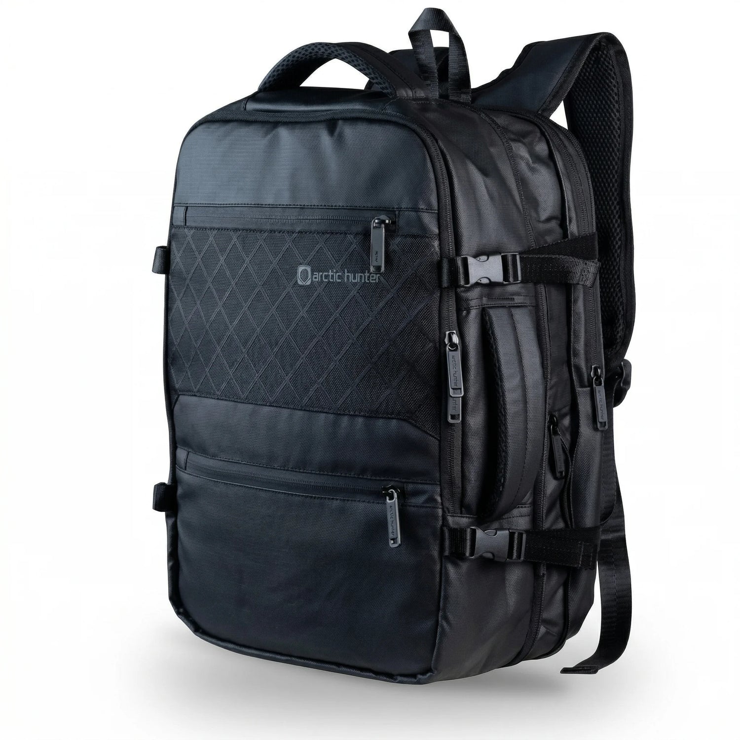 Premium 30L Polyester Laptop Backpack – 3 Compartment School Travel Business Bag with Front Pocket