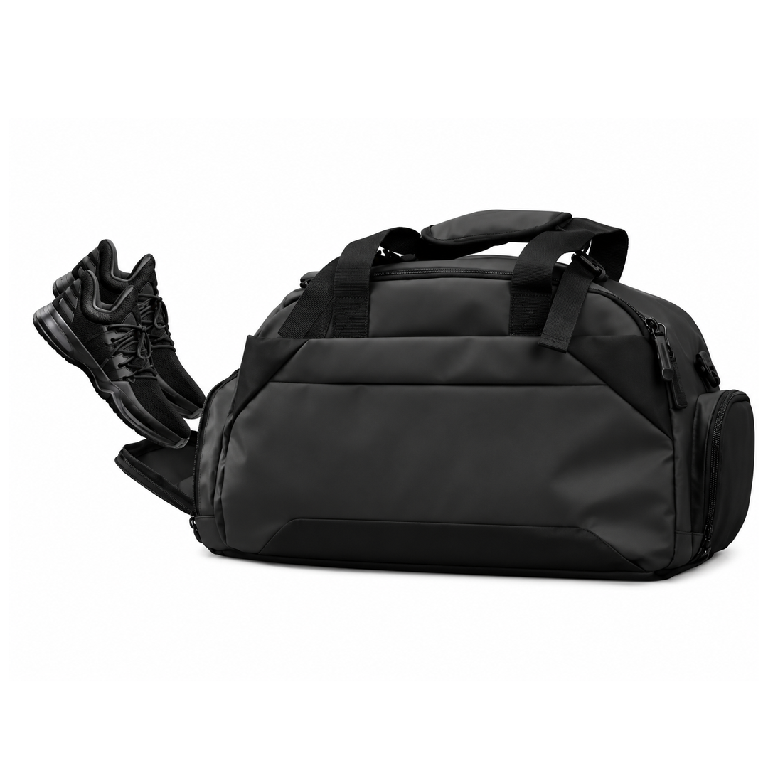 Water-Resistant Duffel Gym Bag 36L – Multi-Pocket Travel Bag with Shoe Compartment