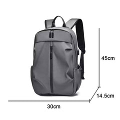 Multi-Purpose Leather Backpack for All Ages Ash