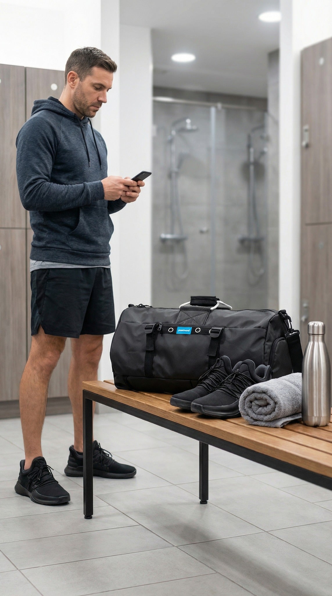 Versatile Black 3 Way Convertible Duffel Bag 36L – Handbag, Backpack & Shoulder Carry