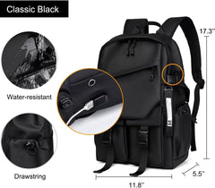 Zebra Backpack – 18” Multi-Compartment Regular use Backpack Bag Black