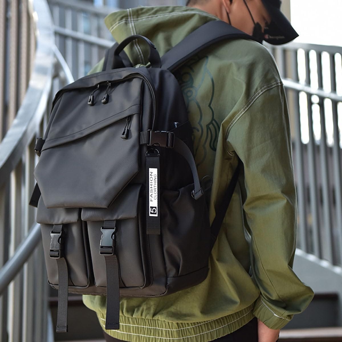 Nylon fabric Fashion Backpack School bag