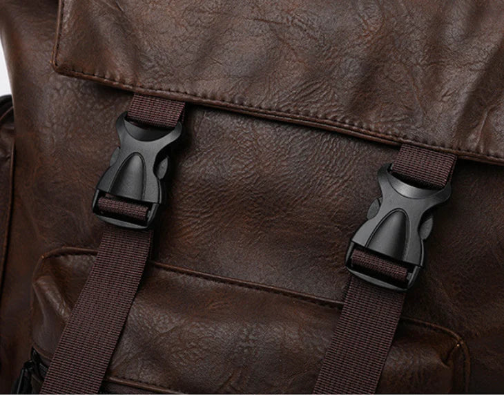 Bacbaas Waterproof Men’s Large Capacity Backpack - Coffee Brown