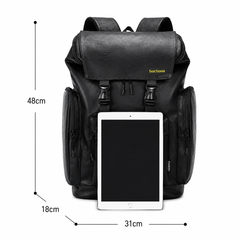 Bacbaas Waterproof Men’s Large Capacity Backpack - Black