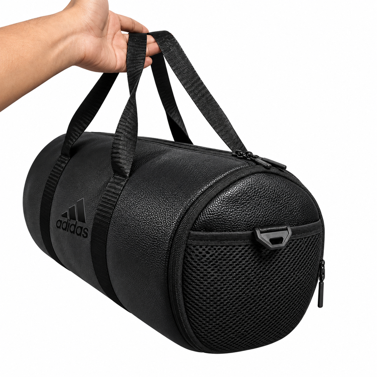 Black Stylish Mini PU Leather Duffle Bag