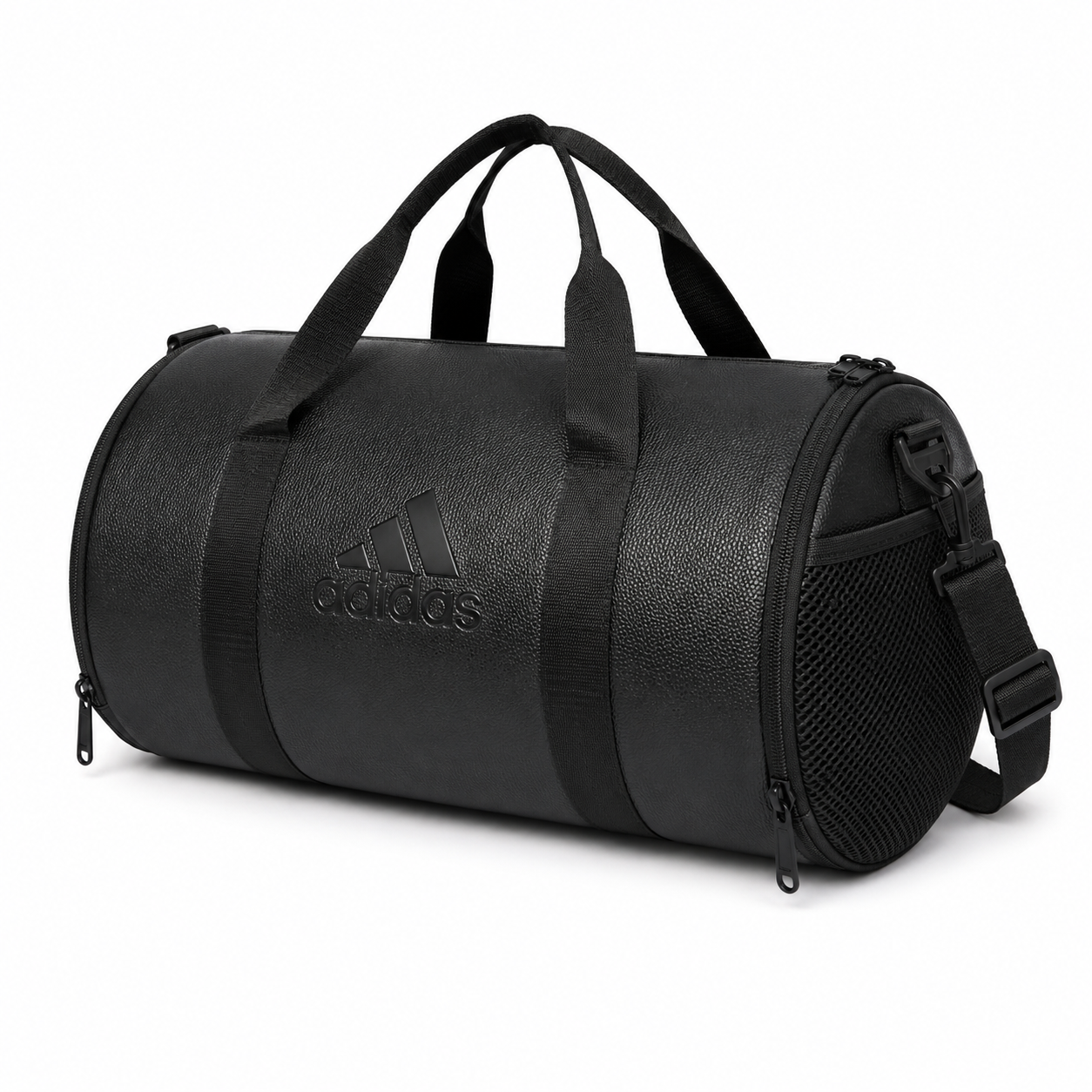 Black Stylish Mini PU Leather Duffle Bag