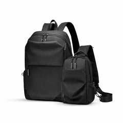 2p Combo Offer New Laptop Backpack Waterproof Bag BLACK