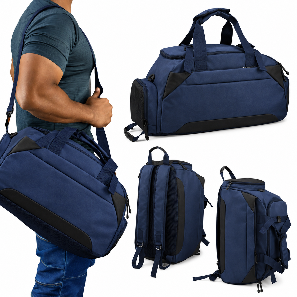 ArcticHunter High-Quality Blue Travel & Gym Bag
