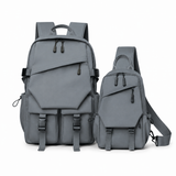 Combo Zebra Fashion Backpack and Crossbody Sling Bag ASH