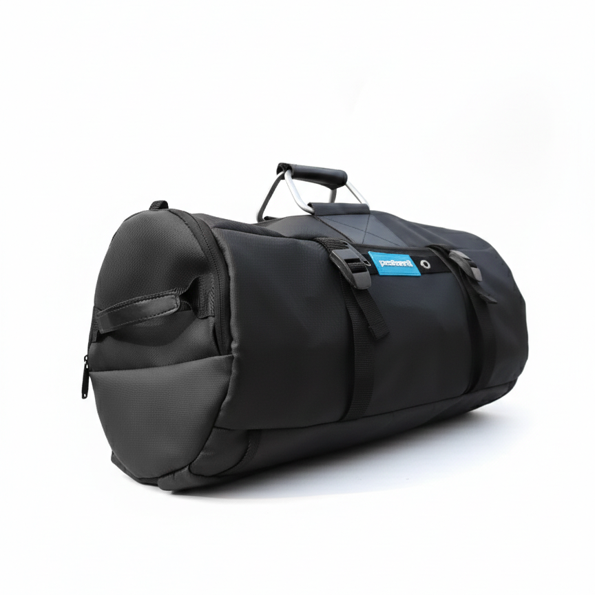 Versatile Black 3 Way Convertible Duffel Bag 36L – Handbag, Backpack & Shoulder Carry