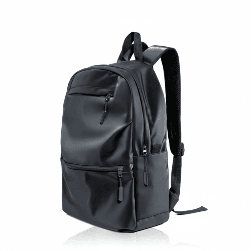 Chinese Soft Leather Fabric Backpack – Water Resistant, 16.5” Laptop Compatible Backpack with Crossbag Combo