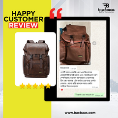 Bacbaas Waterproof Men’s Large Capacity Backpack - Coffee Brown