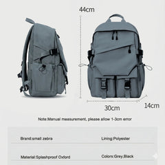 Zebra Backpack – 18” Multi-Compartment Regular use Backpack Bag Gray