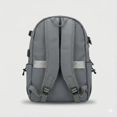 Zebra Backpack – 18” Multi-Compartment Regular use Backpack Bag Gray