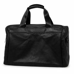 Water-Resistant PU Leather Big Size Travel Duffel Bag with long strap