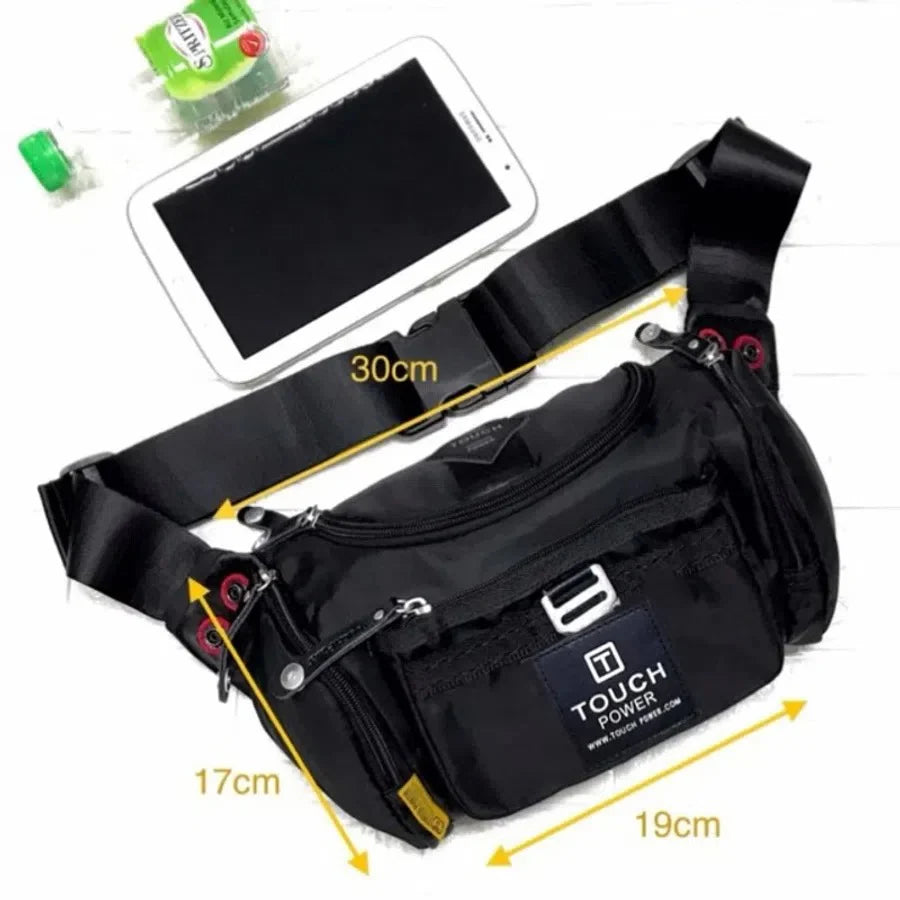 Touch Power Shoulder Bag – Lightweight & Stylish Casual  Men Waist Pack Chest Bag Pouch Bag