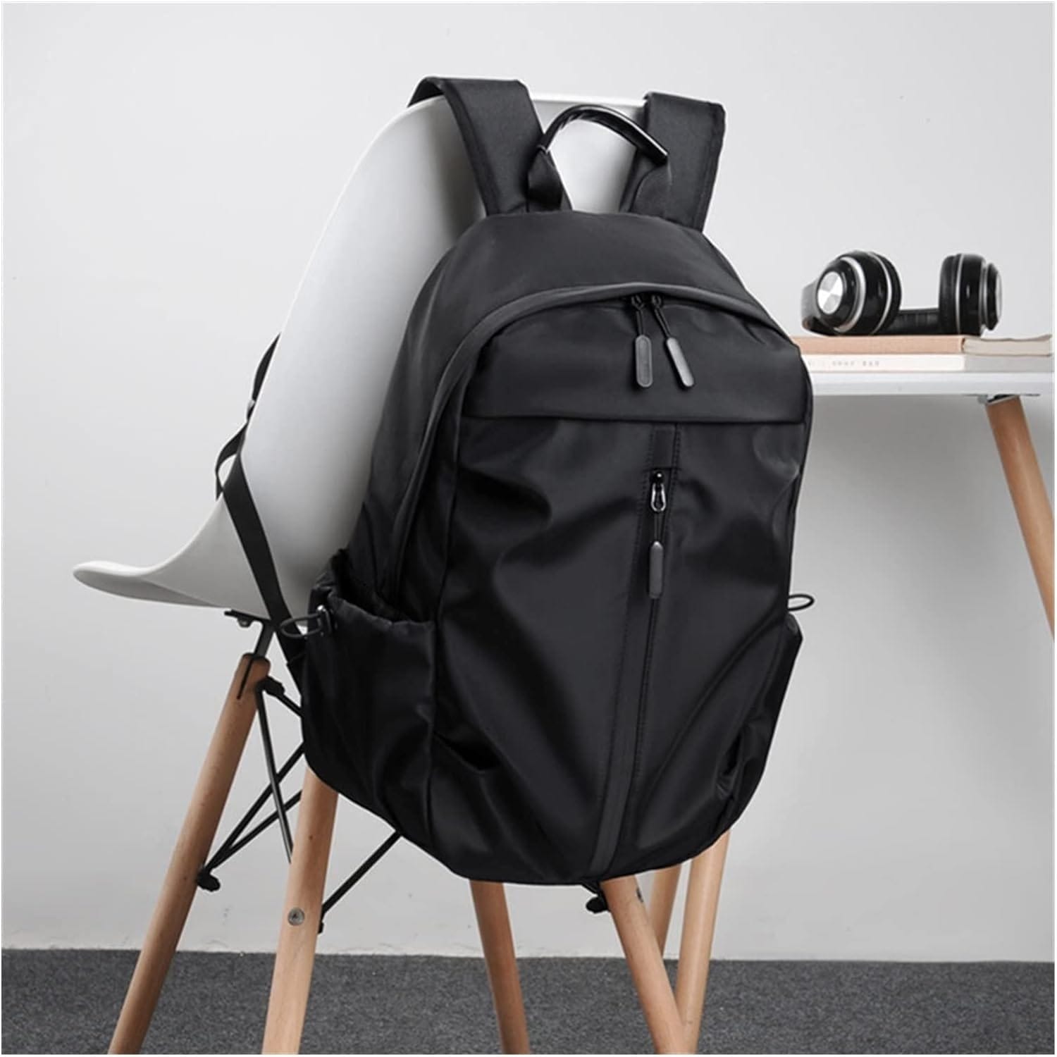 Premium Waterproof Soft Leather Backpack 18 Inch – Multi-Purpose School Office Travel Bag